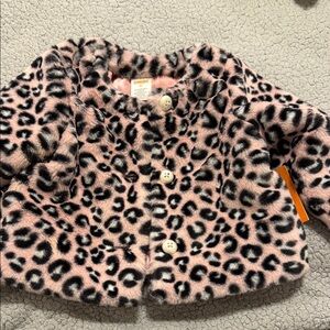 Gymboree Pink Leopard Print Puffer Jacket